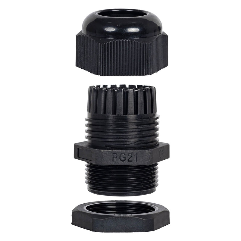 Conector Prensa Cabo Nylon Preto