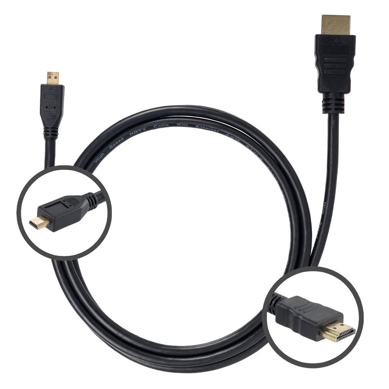 Cabo MICRO HDMI para HDMI 1.4 Ultra HD 3D, 1,5 metro