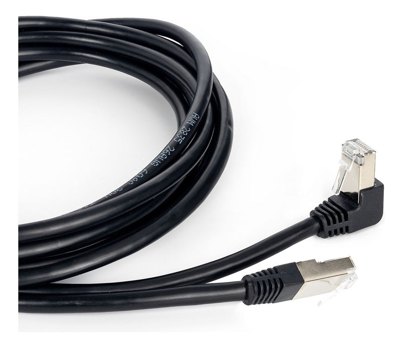 Cabo de Rede Patch Cord Cat7 Plug 90° Graus para Baixo
