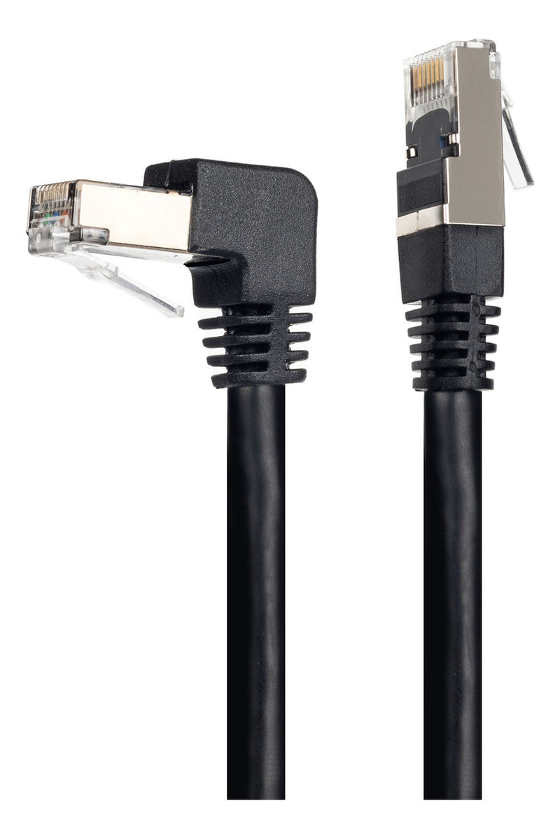 Cabo de Rede Patch Cord Cat7 Plug 90° Graus para Baixo