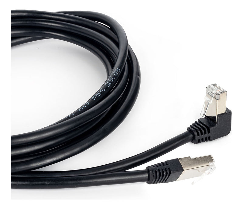 Cabo de Rede Patch Cord Cat7 Plug 90° Graus para Baixo