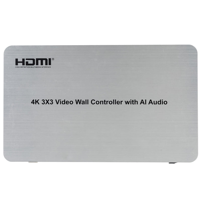 Kit com 5 Vídeo Wall Controlador 3X3, 9 Telas, Ultra HD 4K