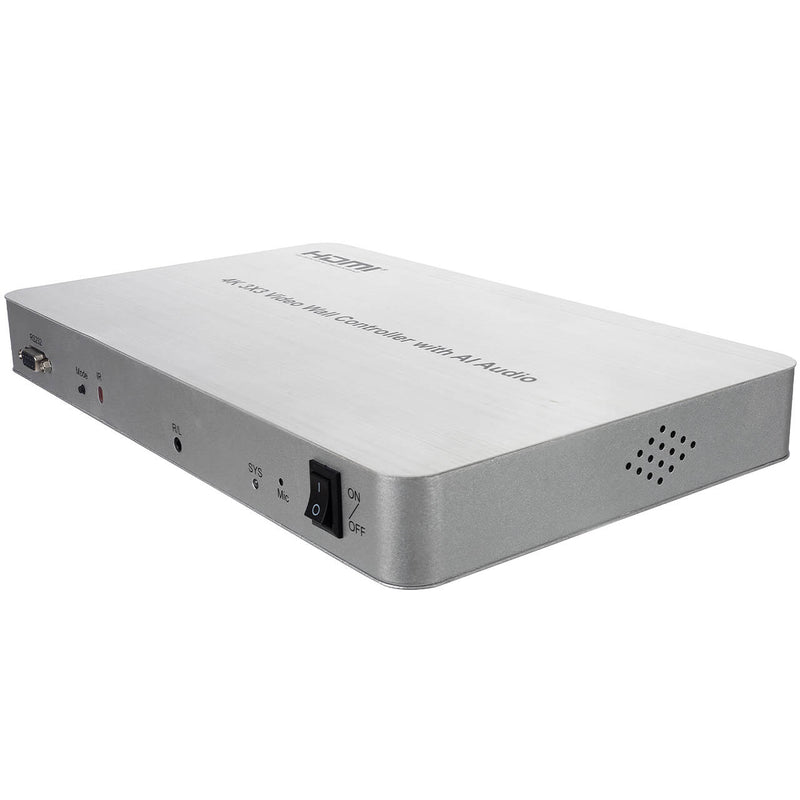 Kit com 5 Vídeo Wall Controlador 3X3, 9 Telas, Ultra HD 4K