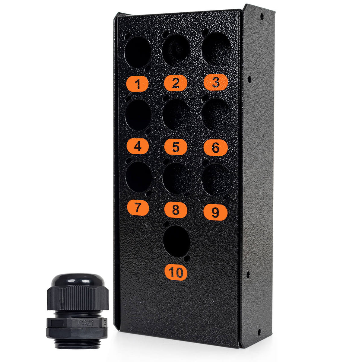 Caixa de Medusa 10 vias com Conector Prensa Cabo