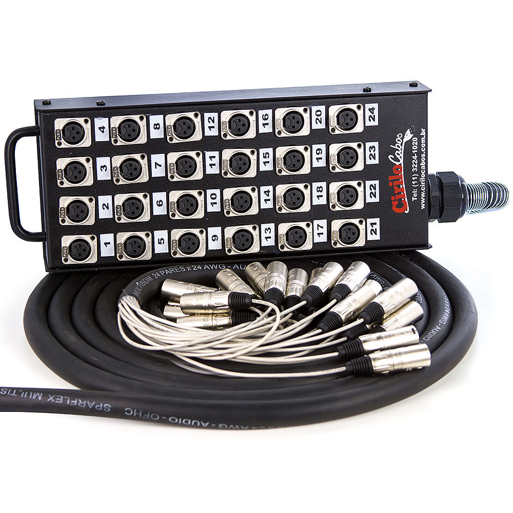 Medusa 24 Vias Montada com Conectores Santo Ângelo
