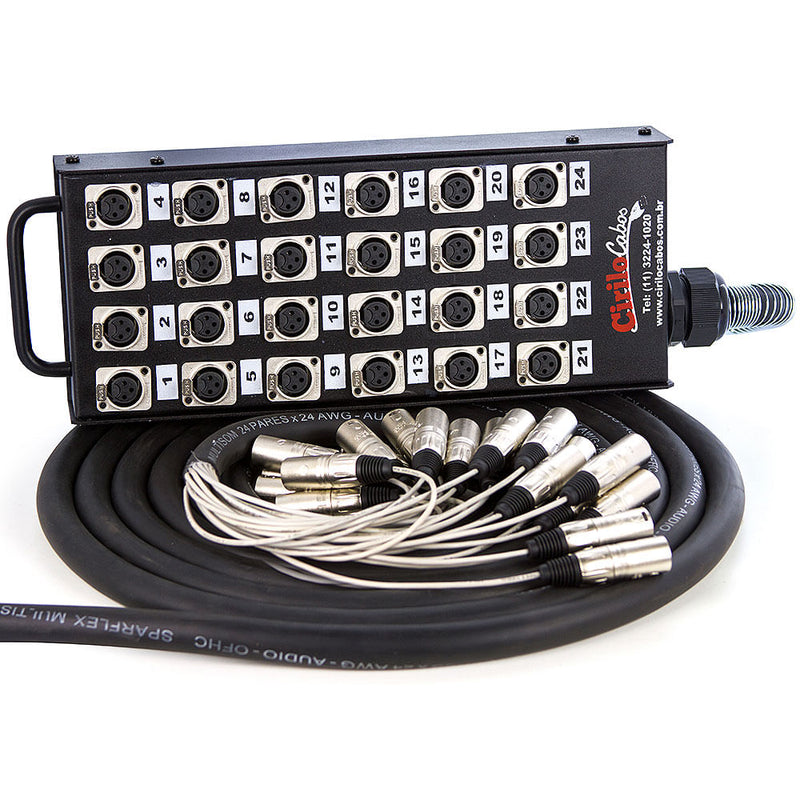 Medusa 24 Vias Montada com Conectores Santo Ângelo