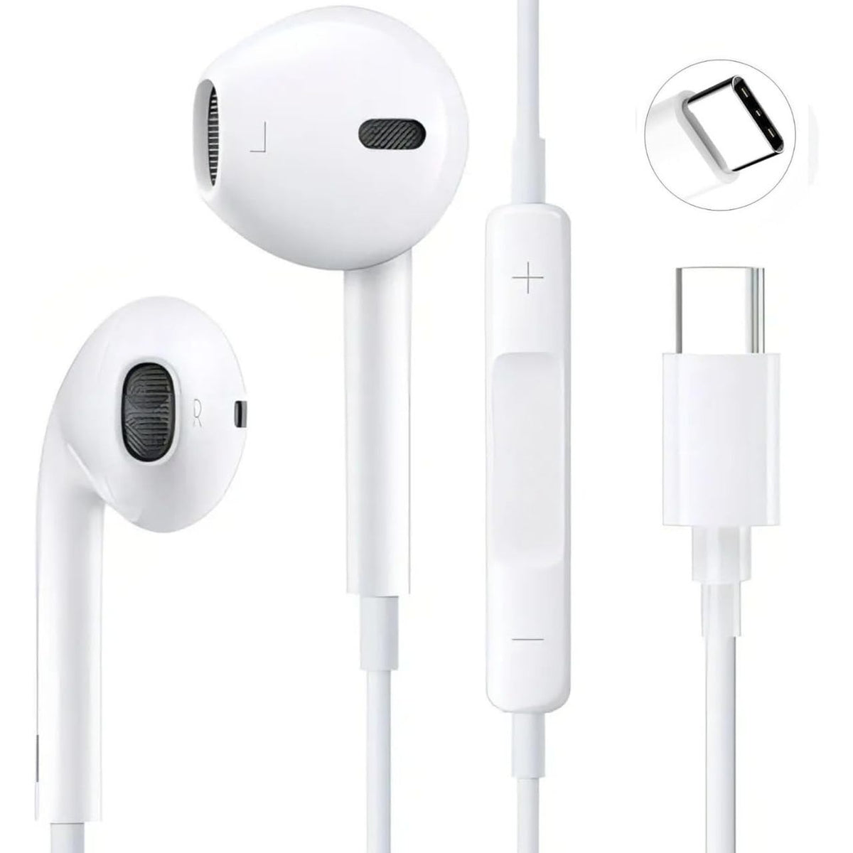 Fone de Ouvido Estéreo com Fio USB-C com Microfone