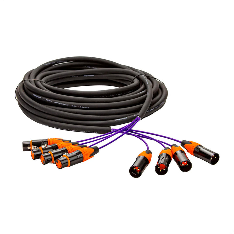 Multicabos 28 Vias com Conectores XLR Profissionais