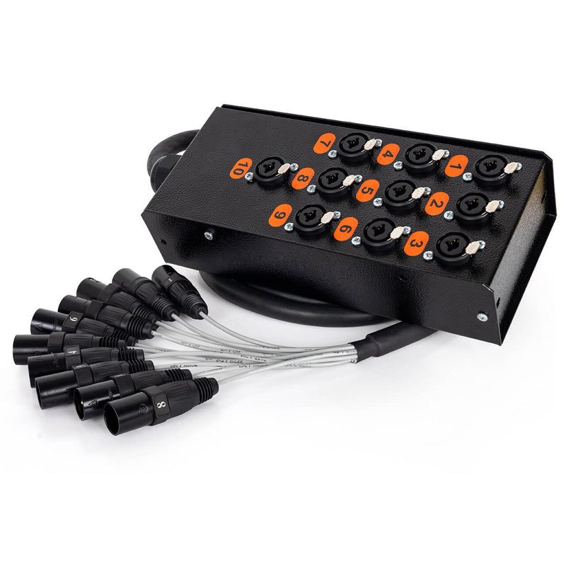 Medusa Combo 10 Vias Profissional com Conectores XLR Anilhados