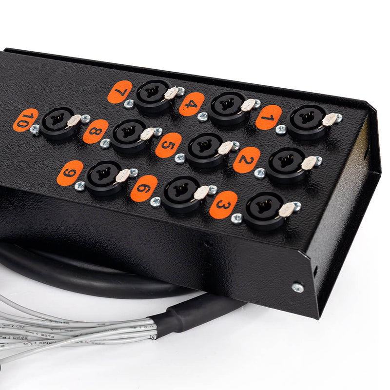 Medusa Combo 10 Vias Profissional com Conectores XLR Anilhados